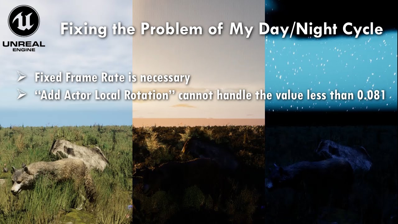 Unreal Engine 5: Fixing Day/Night Cycle Problem in My Project