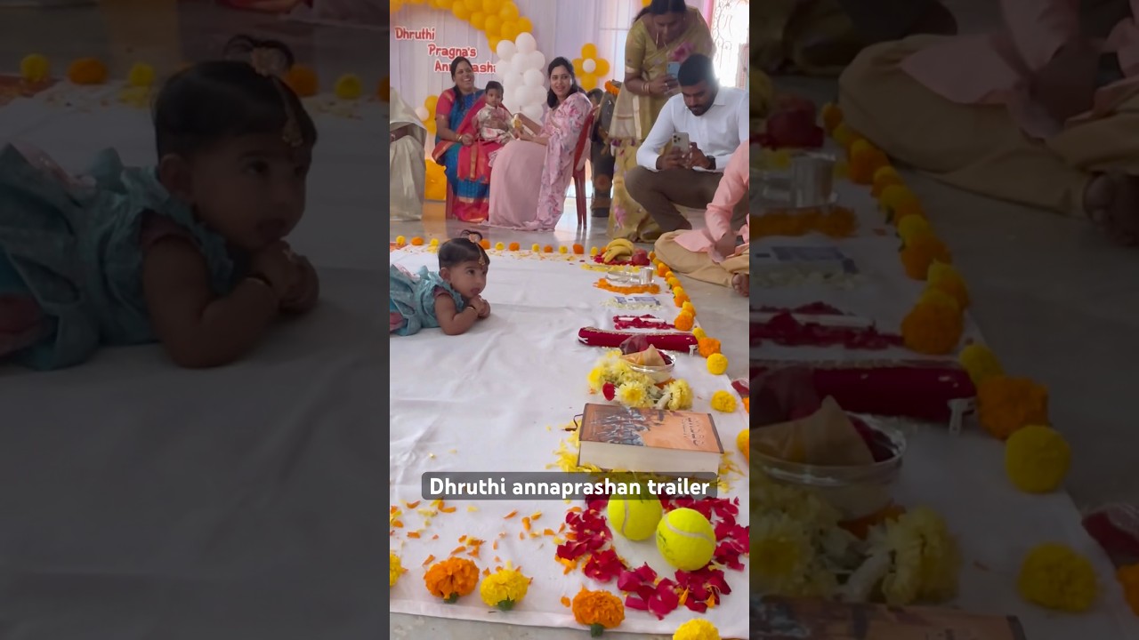 Throwback. Dhruthi annaprashan celebration. Special for Amma and nanna. Full video available below❤️