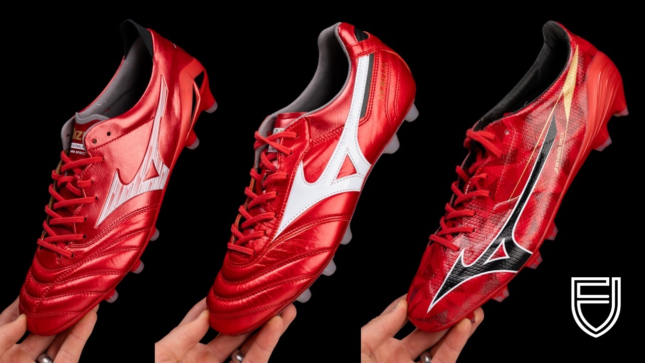 Они впервые примеряют ботинки Mizuno и выбирают их: отпразднуйте 40-летний юбилей Morelia вместе ...