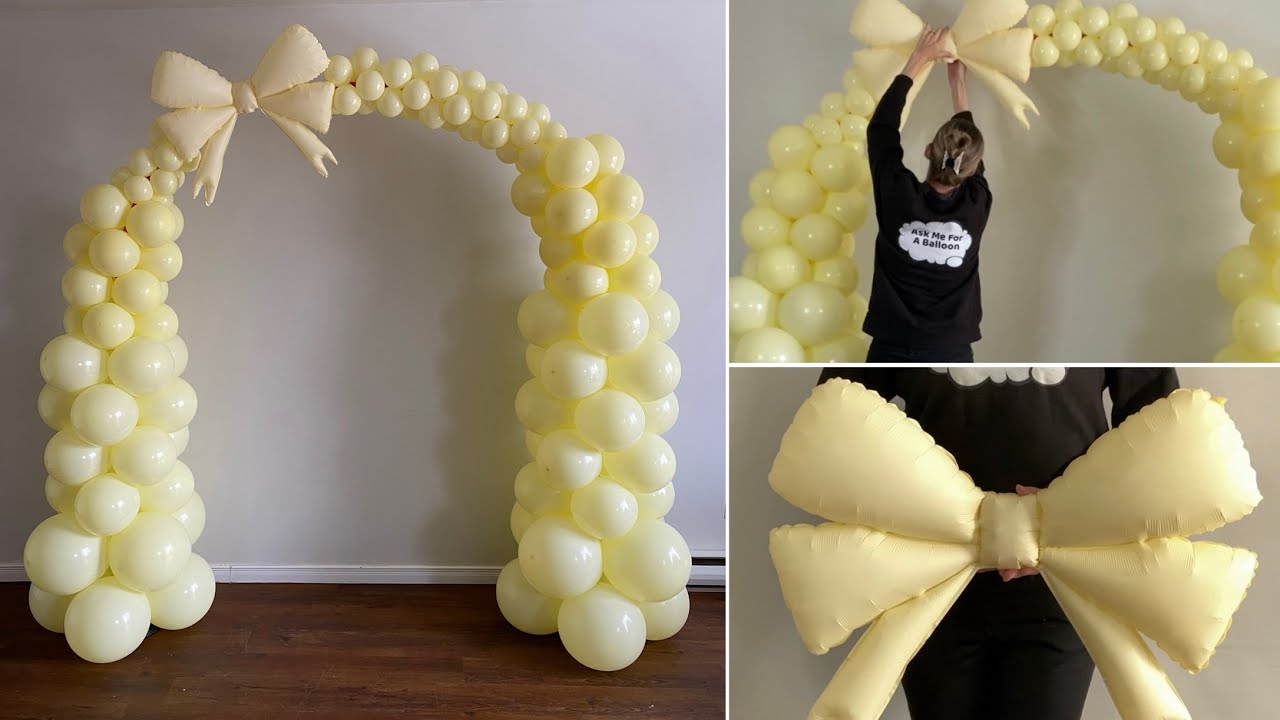 How To Make Yellow Balloon Arch