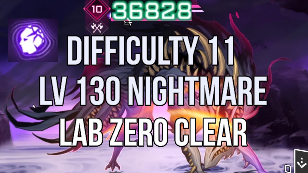 Level 130 Nightmare Laboratory 0 Clear (Difficulty 11) | Full Run - Chaos Zero Nightmare