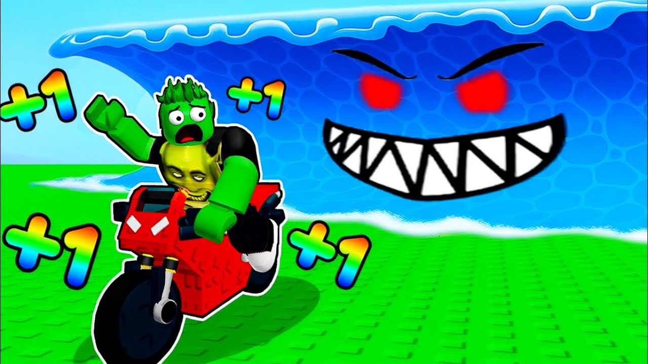 Diventa più VELOCE ogni SECONDO per SCAPPARE dallo TSUNAMI con la MOTO su Roblox! 🌊🏍️