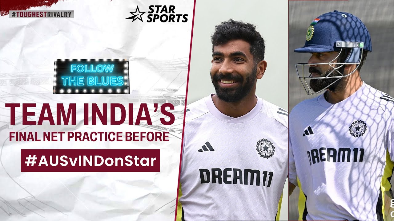 Watch Virat Kohli, Jasprit Bumrah, Rishabh Pant in the final net practice before #AUSvINDOnStar