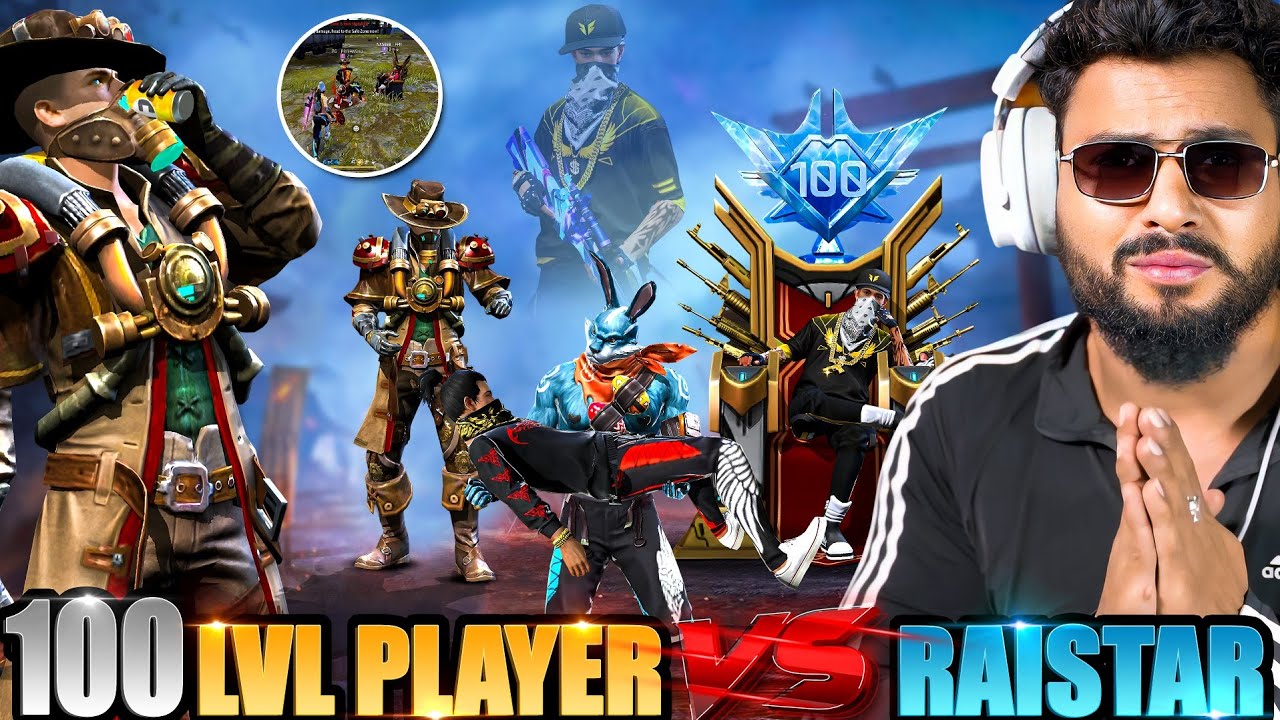 Golden HipHop X 100 Lvl. Player Vs Raistar X Ansh Bond 😱in BR Rank आजा Golden Hiphop 1 vs 8 में !! 😤