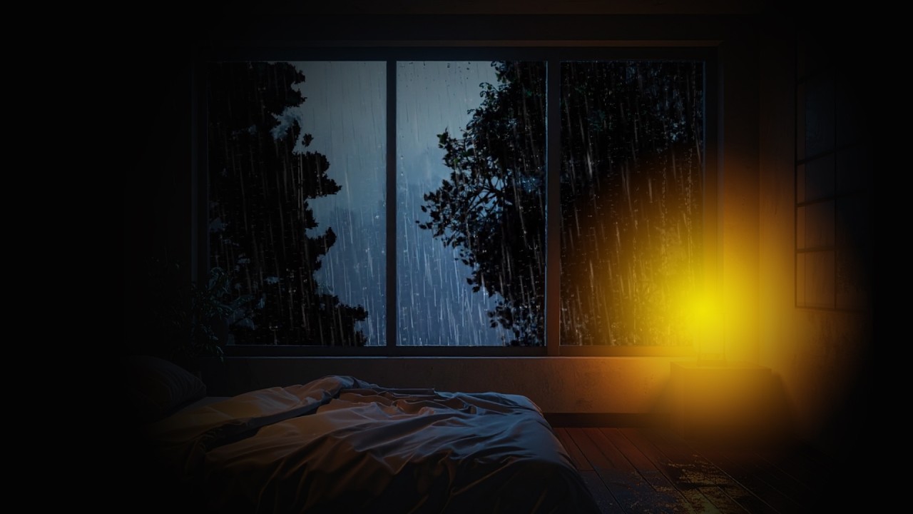 Warm Bedroom Rain Sounds for Late Night Comfort