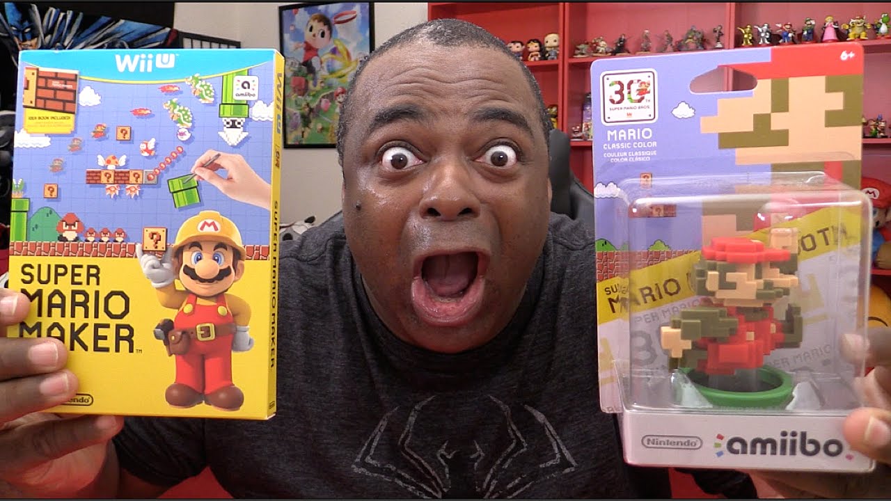 UNBOXING: 30th Anniversary Mario - Classic Color AMIIBO + Super Mario Maker!