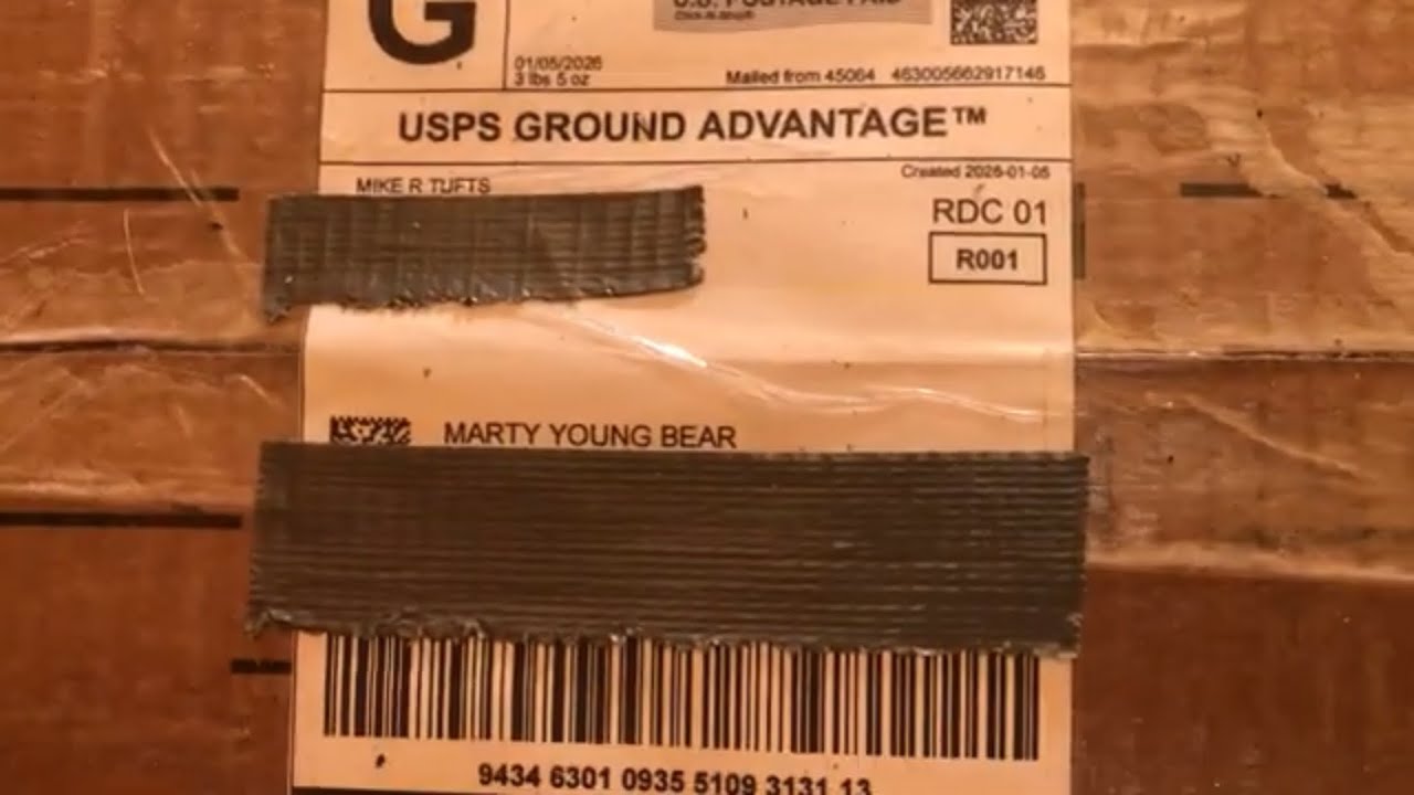 Unboxing a package from Mike Tufts
