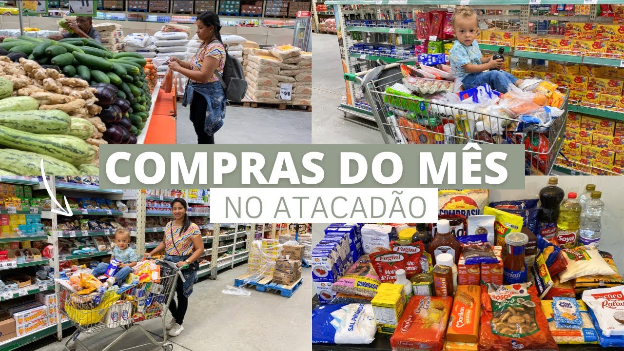 COMPRAS DO MÊS NO ATACADÃO - VLOG NO MERCADO COM PREÇO DE TUDO E QUANTO GASTAMOS🛒