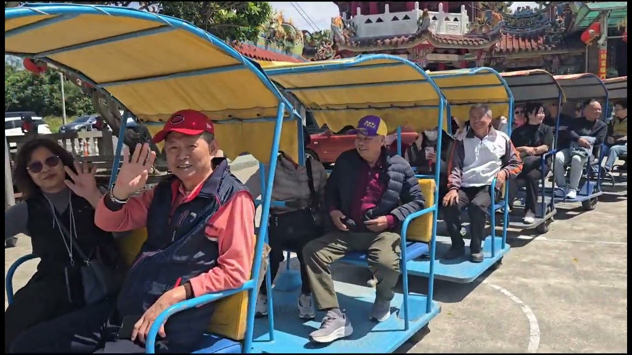 歡迎 中營福德祠 貴賓蒞臨龜山朝日濱海拉拉車
