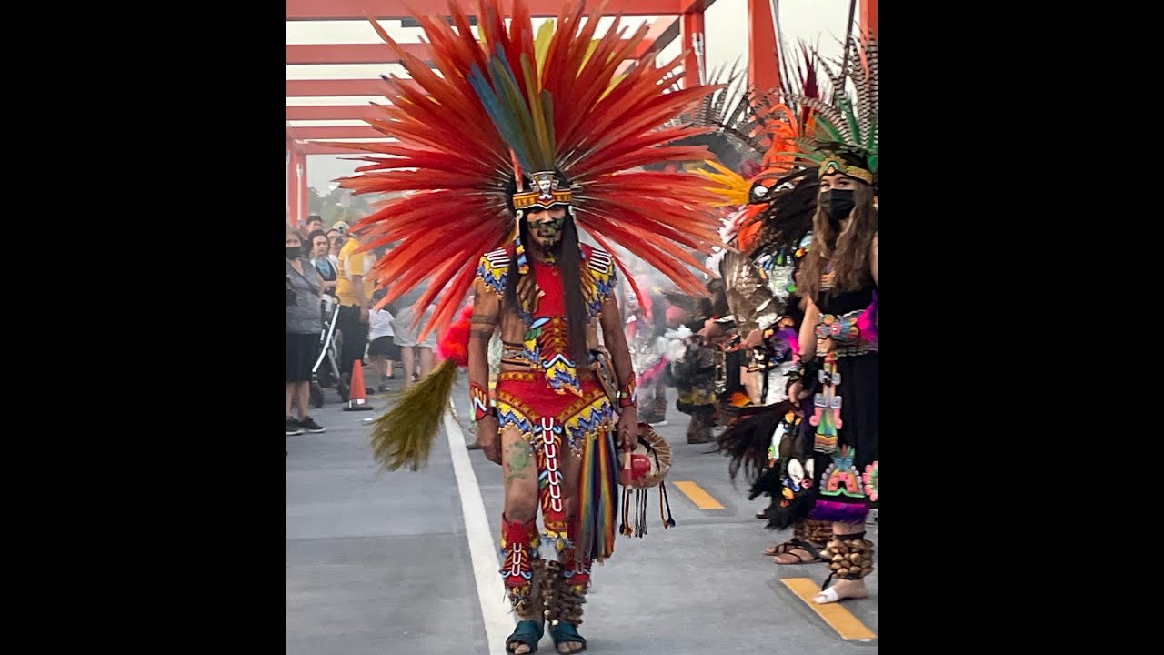 Illuminate the Night - Taylor Yard Bridge Celebration - Xipe Totec - Blessing & Aztec Dance