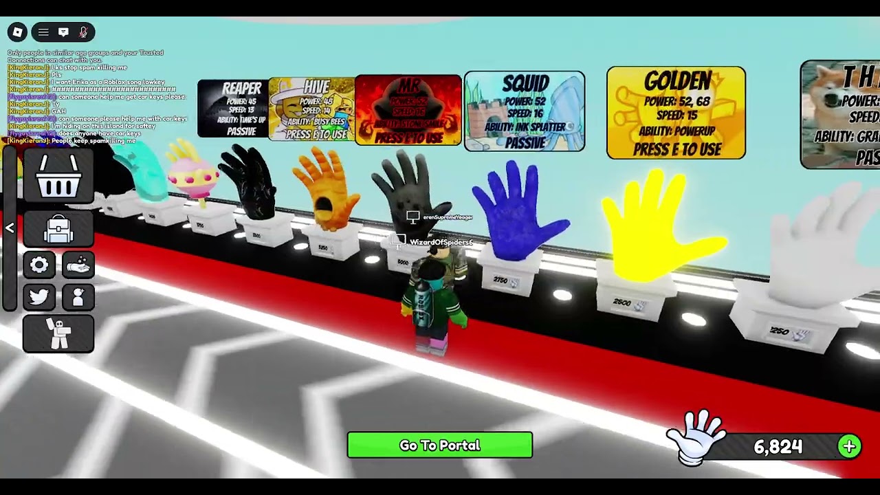 slap battles but i use only blue gloves