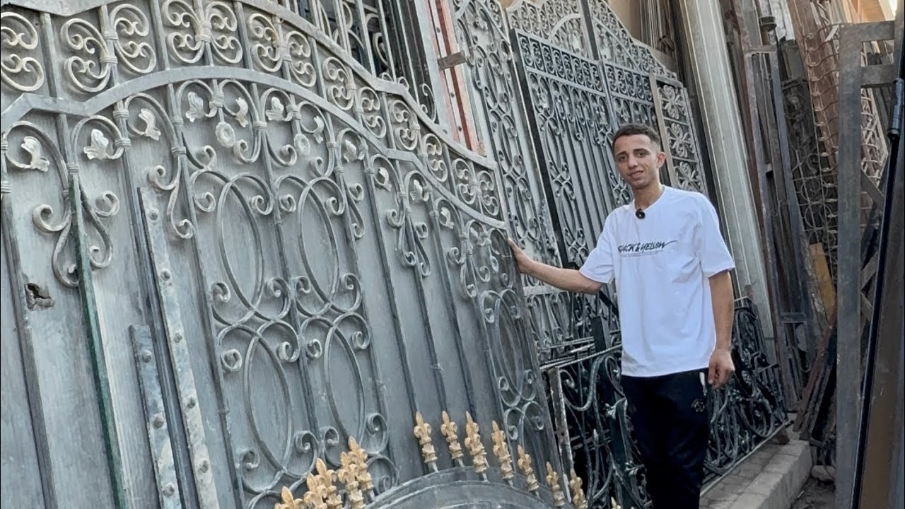 ب 1600 ج باب حمايه حديد من ارخص ورشه في سوق الطيبين مع سماح انور