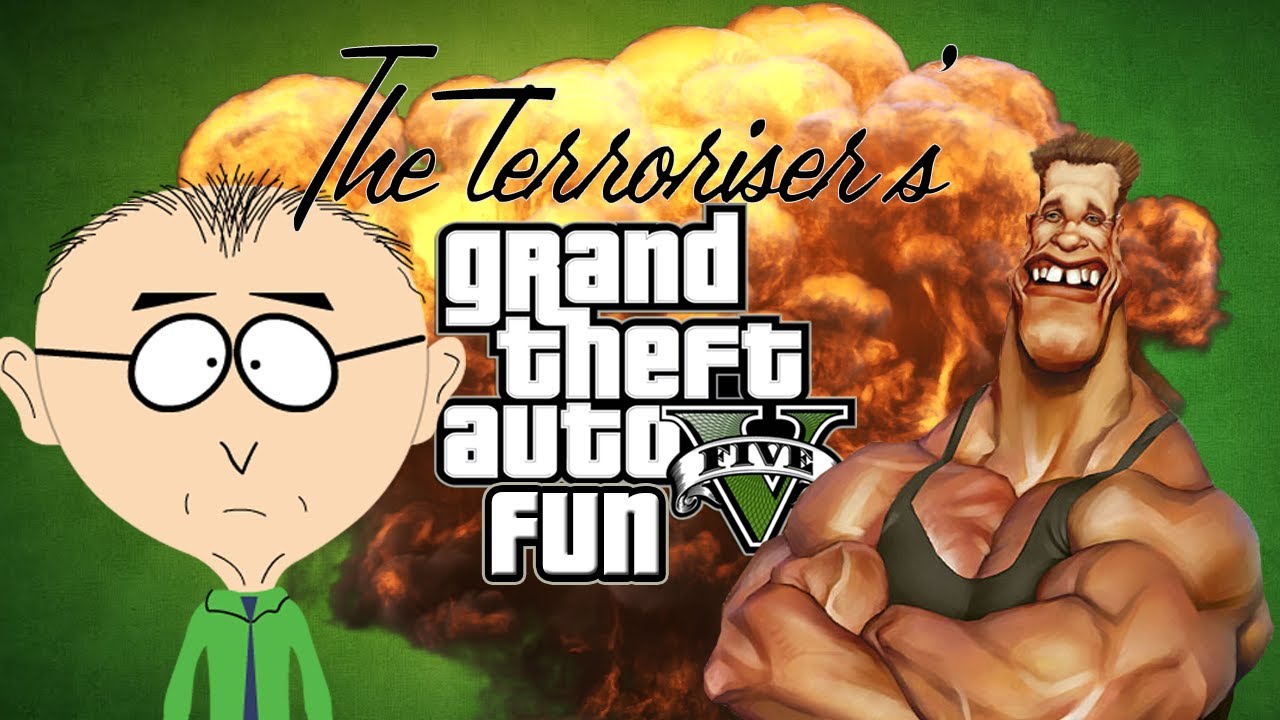GTA Campaign Funny Moments - Killer Jumping, Arnold Flies the Choppa and Don't Do Drugs!