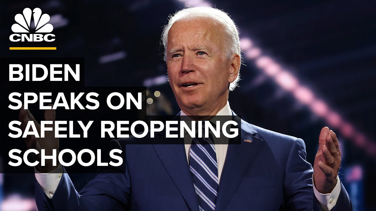 Democratic presidential nominee Joe Biden speaks on school reopening &mdash; 9/2/2020