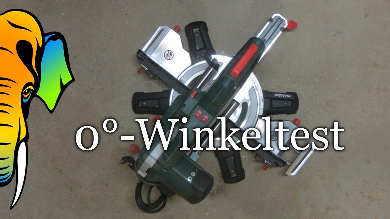 0°-Winkeltest meiner Kapp- und Gehrungssäge (Metabo KGSV 72 XACT)