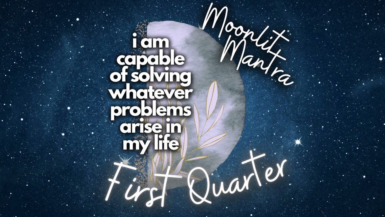 2 of 8 🌓  First Quarter Moon | Magic Mini Meditation 🌓