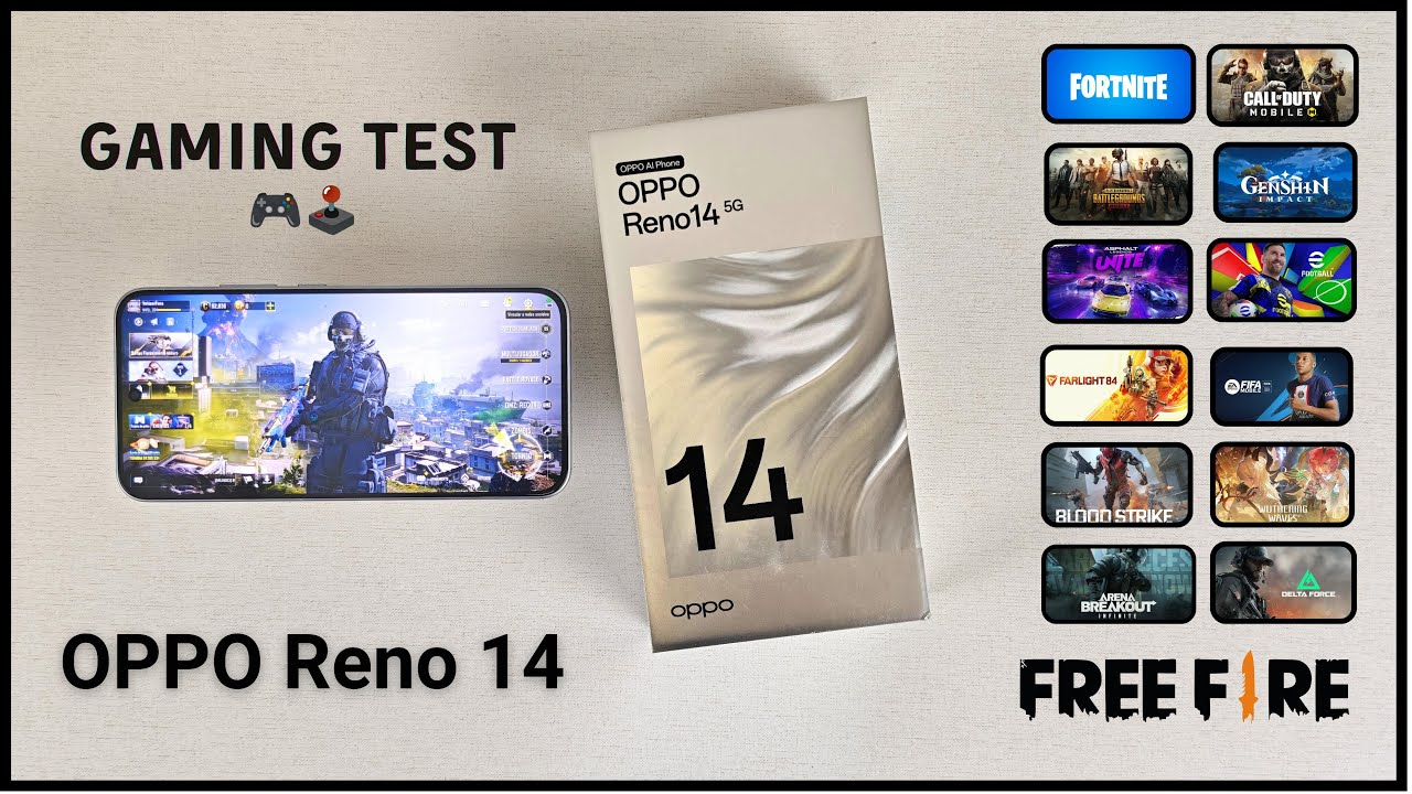 OPPO Reno 14 5G Gaming Test / Drain Battery 