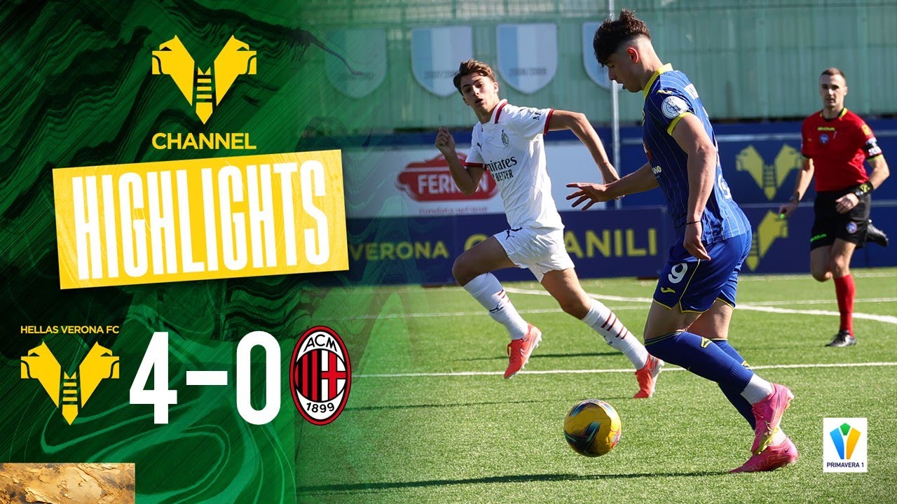 Highlights Primavera 1 2024/25 | Hellas Verona-Milan 4-0