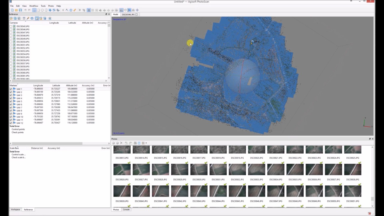 Placing Markers (Agisoft PhotoScan)