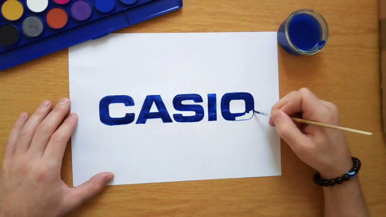 How to draw the Casio logo
