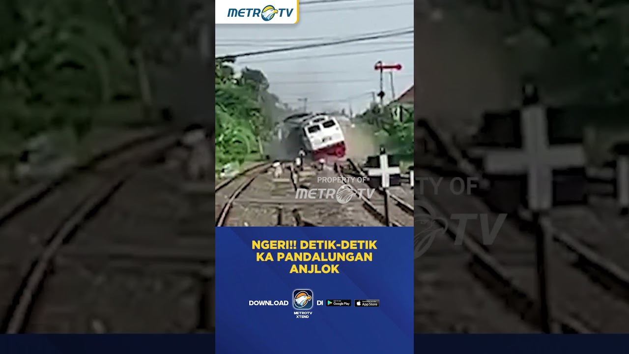 Ngeri!! Begini Detik Detik KA Pandalungan Anjlok #shorts