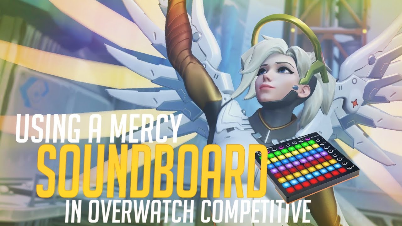 Using a Mercy Soundboard in Overwatch Competitive! (Overwatch Trolling)