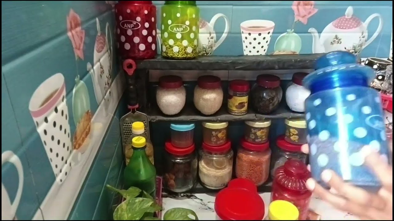 জিরো বাজেটে কেবিনেট ছাড়া ছোট্ট কিচেনটা মনের মতো Makeover করে নিলাম🌙 কিচেন ক্লিন করে গোছানো