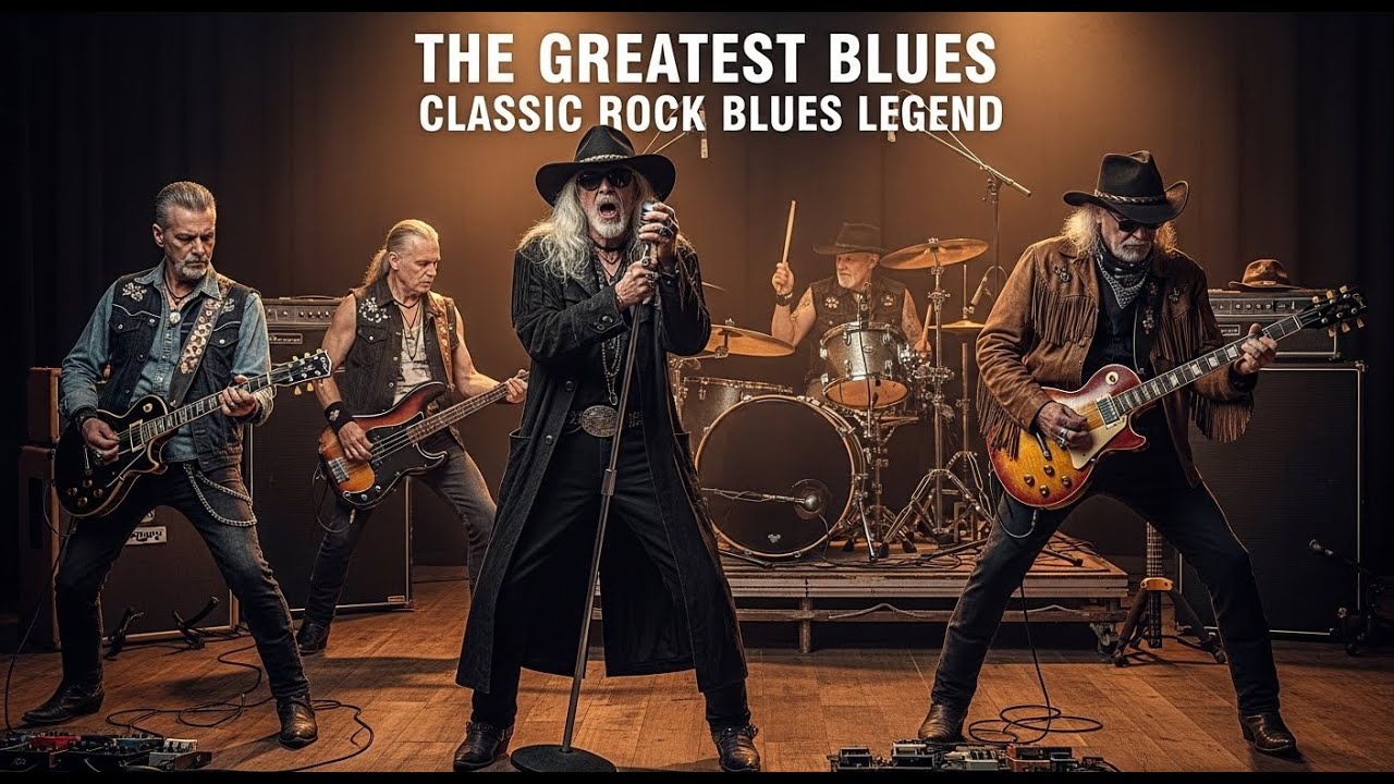 Jimi Hendrix, Eric Clapton, SRV, Gary Moore, ZZ Top 🔥 Classic Blues Rock Vocals & Guitar Riffs 🎸🎤