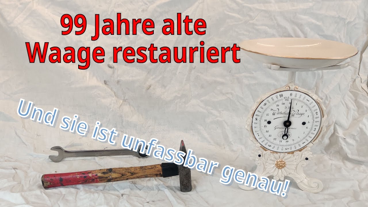 99 Jahre alte Waage restauriert