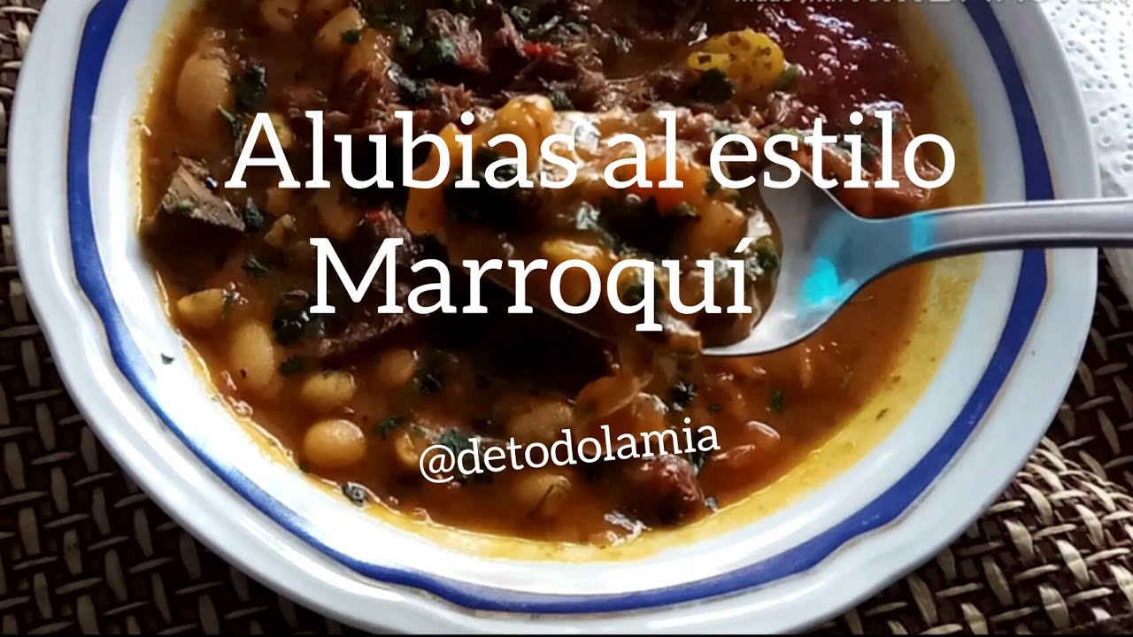 Alubias/frijoles al estilo marroqui/árabe.