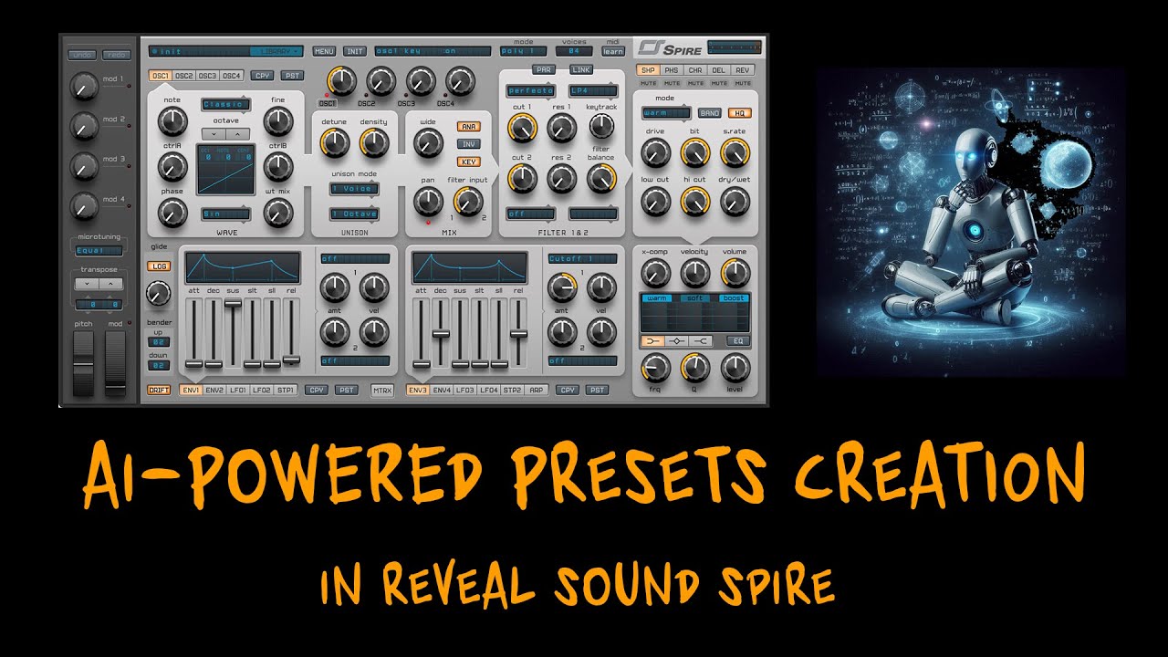 Создание пресетов на базе ИИ в Reveal Sound Spire!