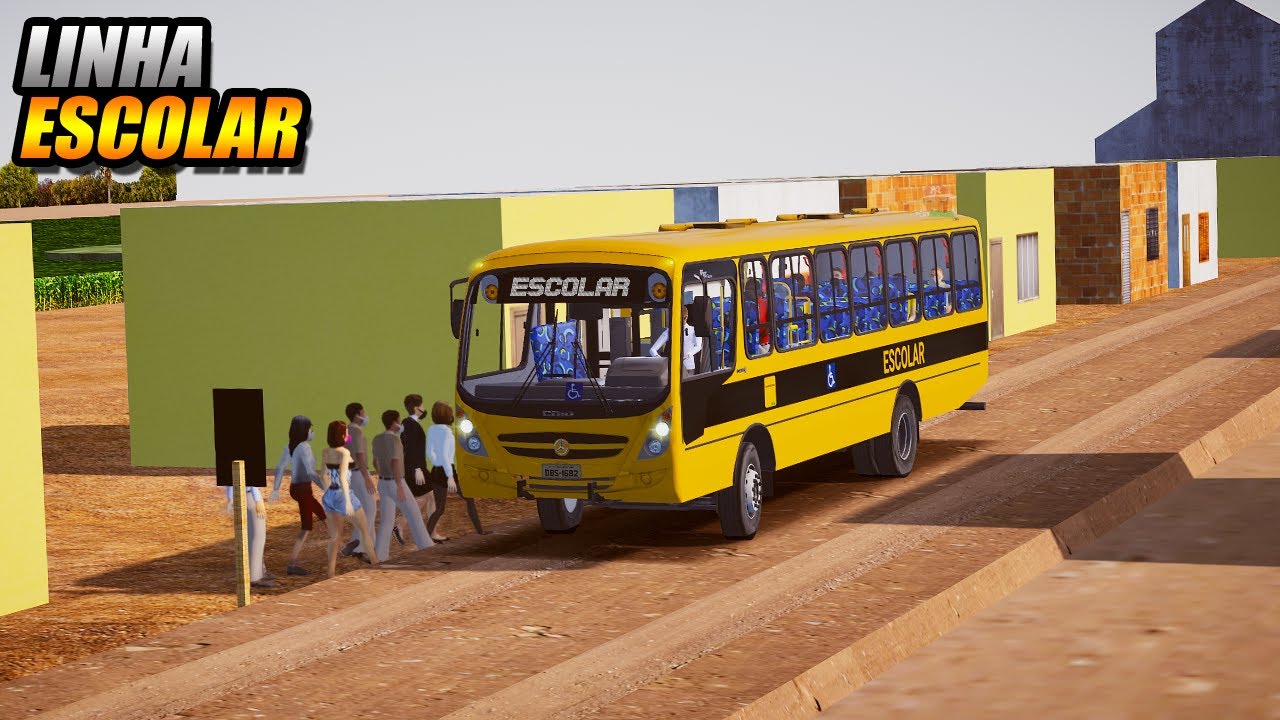 LEVANDO ALUNOS PRA ESCOLA NO INTERIOR !!! PROTON BUS SIMULATOR - G27