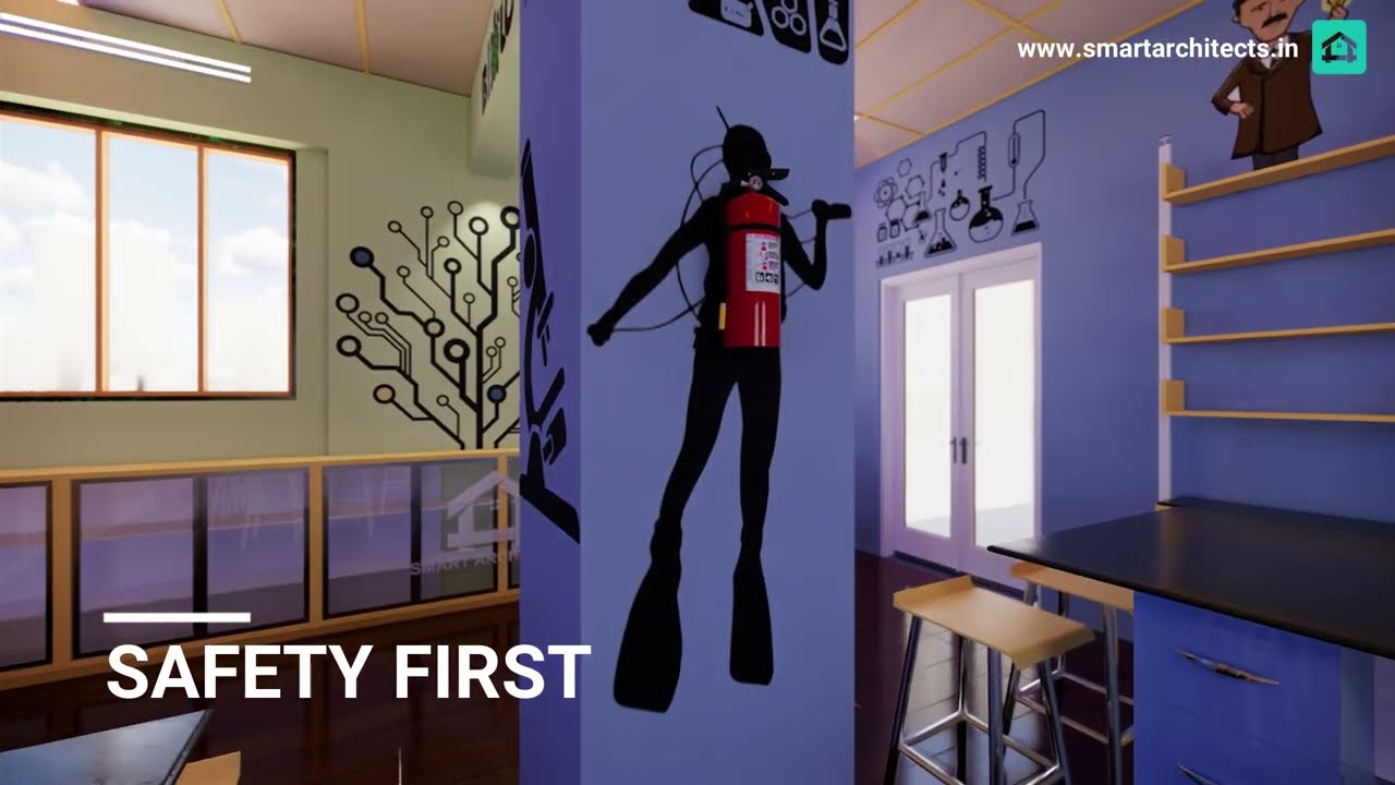 School Science Lab - Interior Design