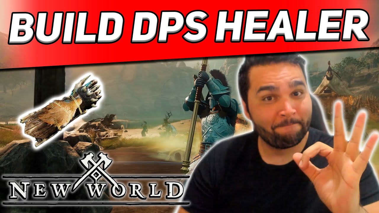 BUILD PARA DPS HEALER! Manopla do Vazio e Bastão Vital | NEW WORLD