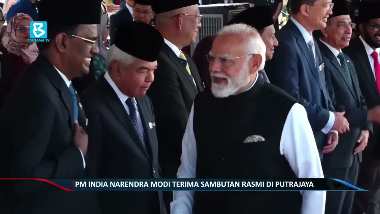 PM India Narendra Modi terima sambutan rasmi di Putrajaya
