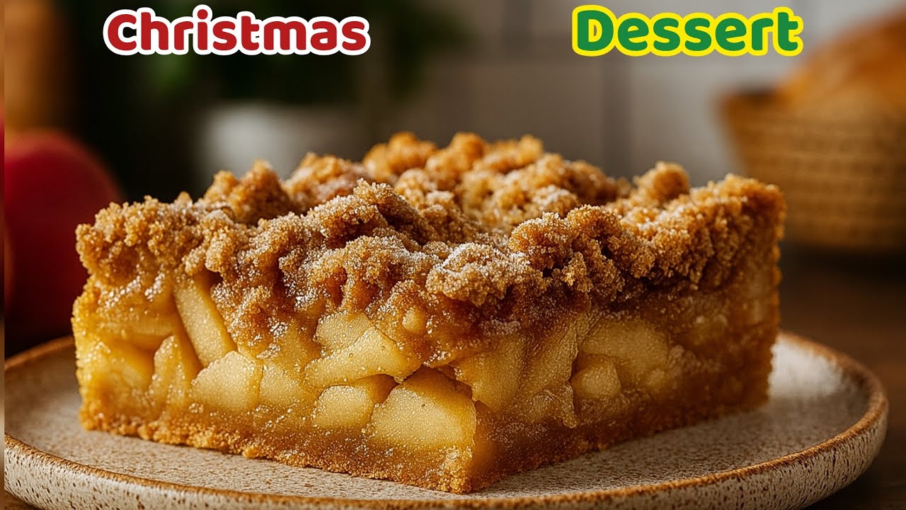 Yummy apple banana crumble dessert for holiday,you never eat before 