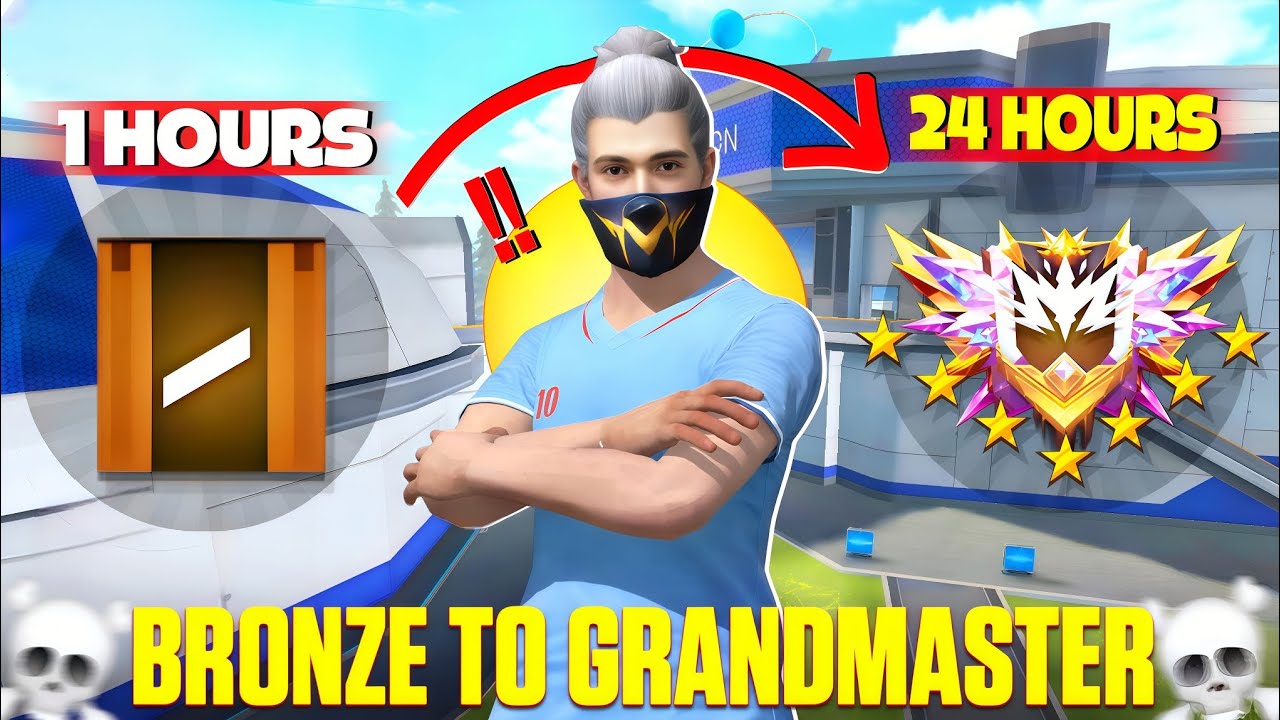 Bronze To Grandmaster 🔥 In New ID | No Gun Skin Challenge | Solo 👑 Ep-1 