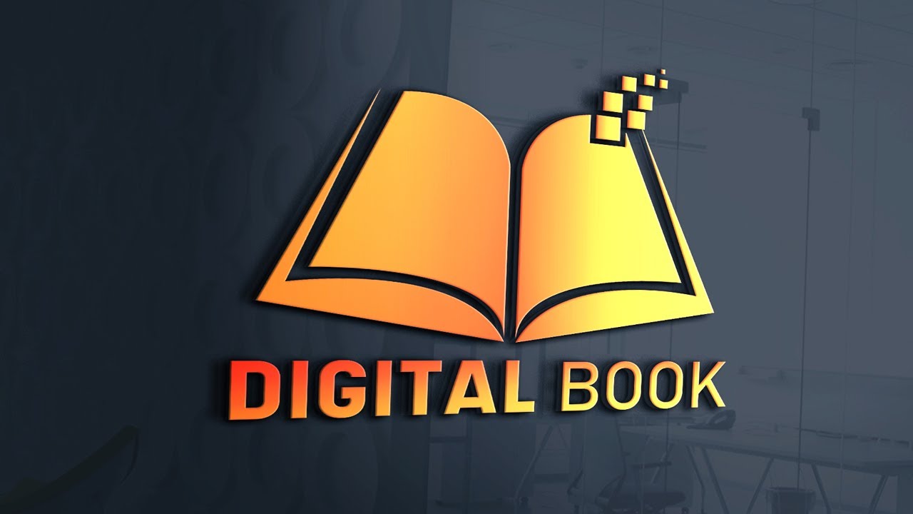 How to create a Digital Book logo design tutorial for beginners hindi & Urdu||Rasheed RGD