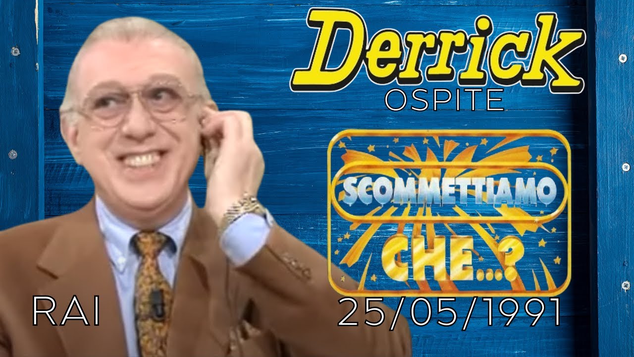 HORST TAPPERT (DERRICK) ospite SCOMETTIAMO CHE...? 25 Maggio 1991