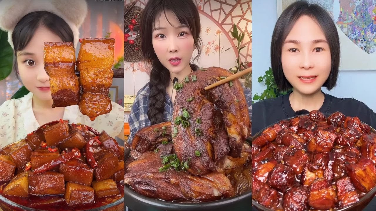 ASMR MUKBANG 중국먹방 chinesefood [pork belly 4] 🍖