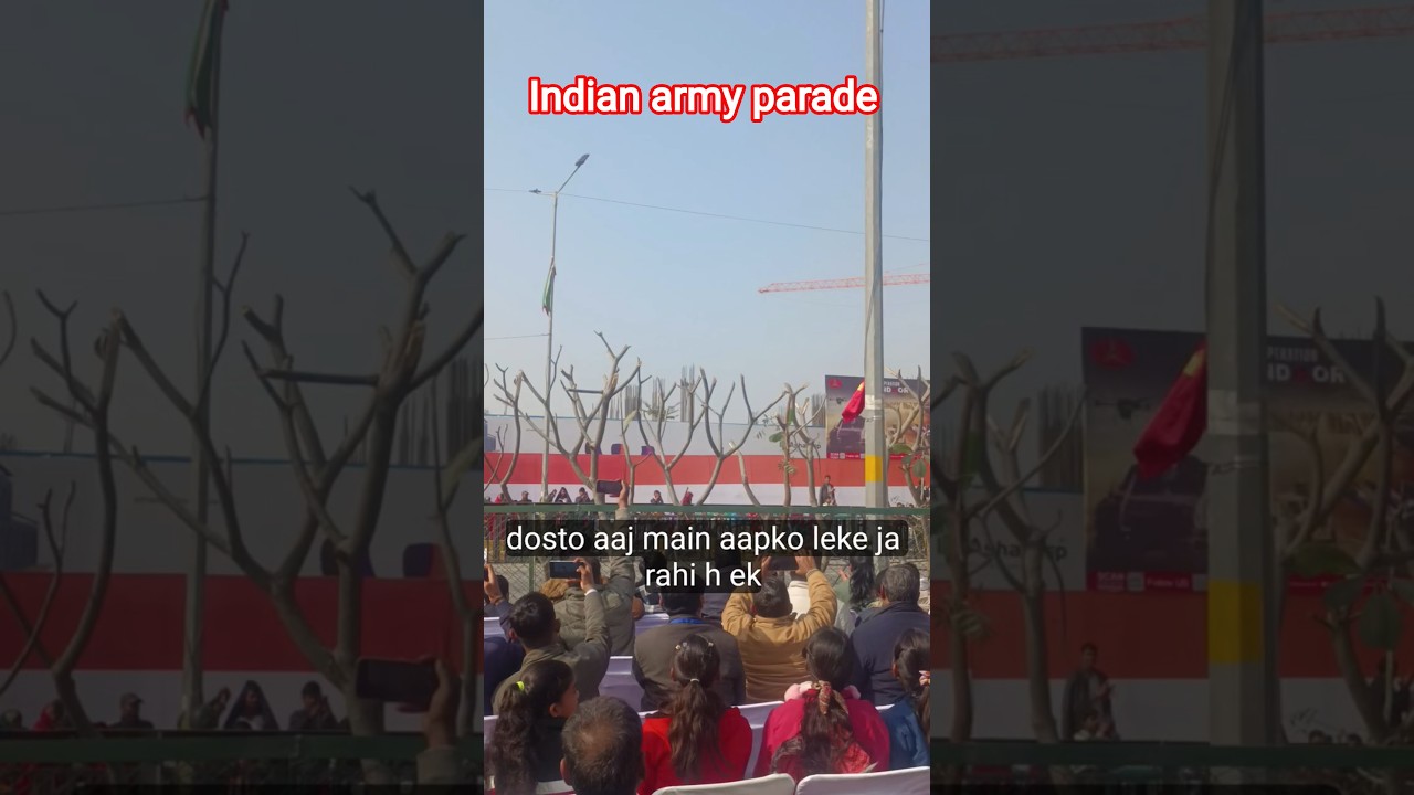 Morning Indian army parade rehersal