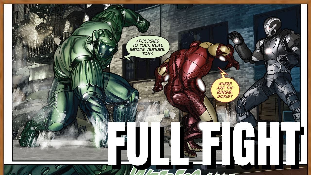 Iron Man And War Machine Vs Titanium Man Full Comic Fight