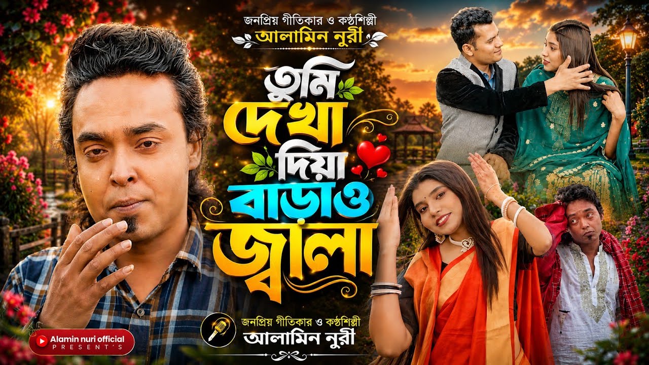 দেখা দিয়া বাড়াও জ্বালা || Dekha Diya Barau Jala || আলামিন নূরী || কলিজা কাটা বিচ্ছেদ-২০২৫