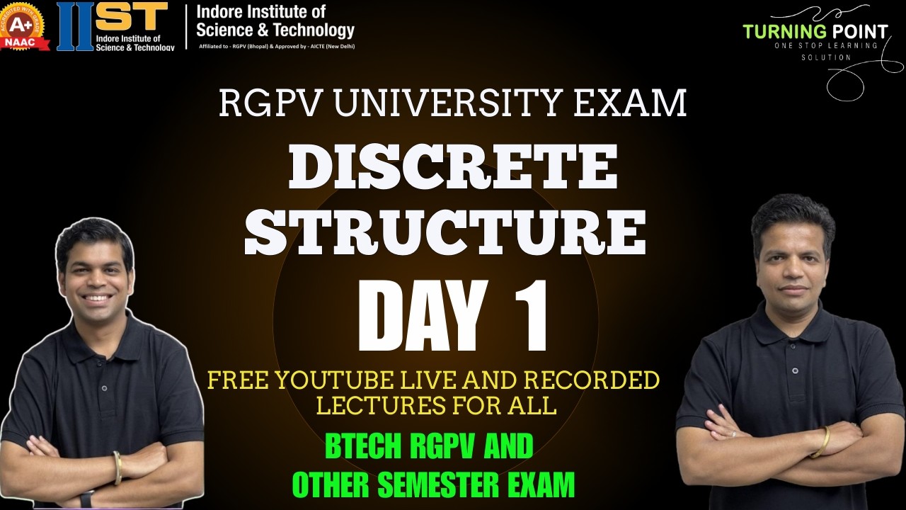 Day 1 | Discrete Structure | Third Sem | Exam Series | | RGPV and other University | Ankush Saklecha
