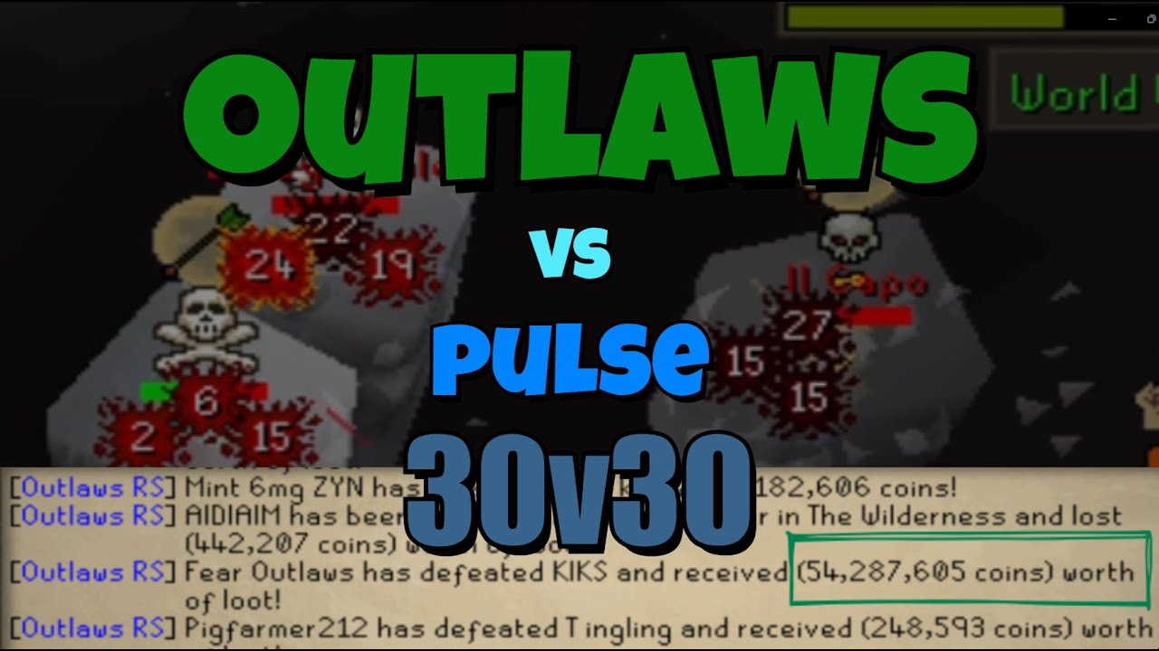 [OSRS] Outlaws vs PULSE | WILDY PKRI | 30v30 | HALLY SMITE