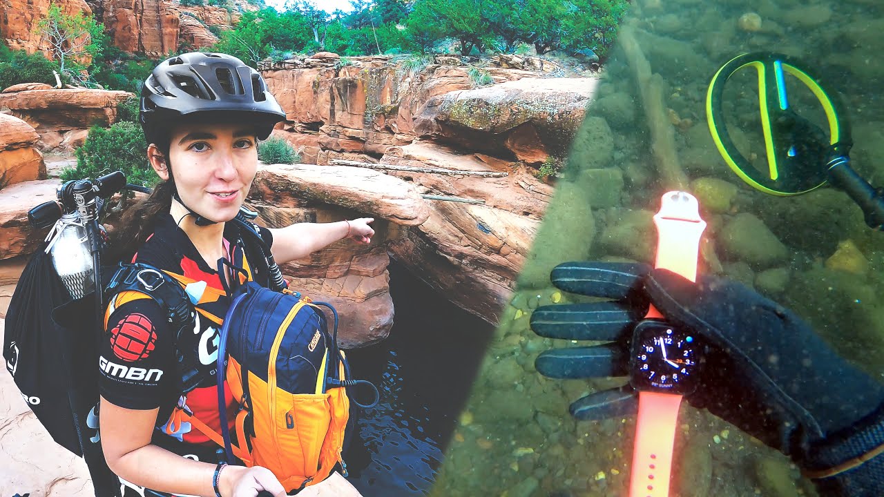Metal Detecting a Popular Cliff Jumping Spot (awesome finds!)