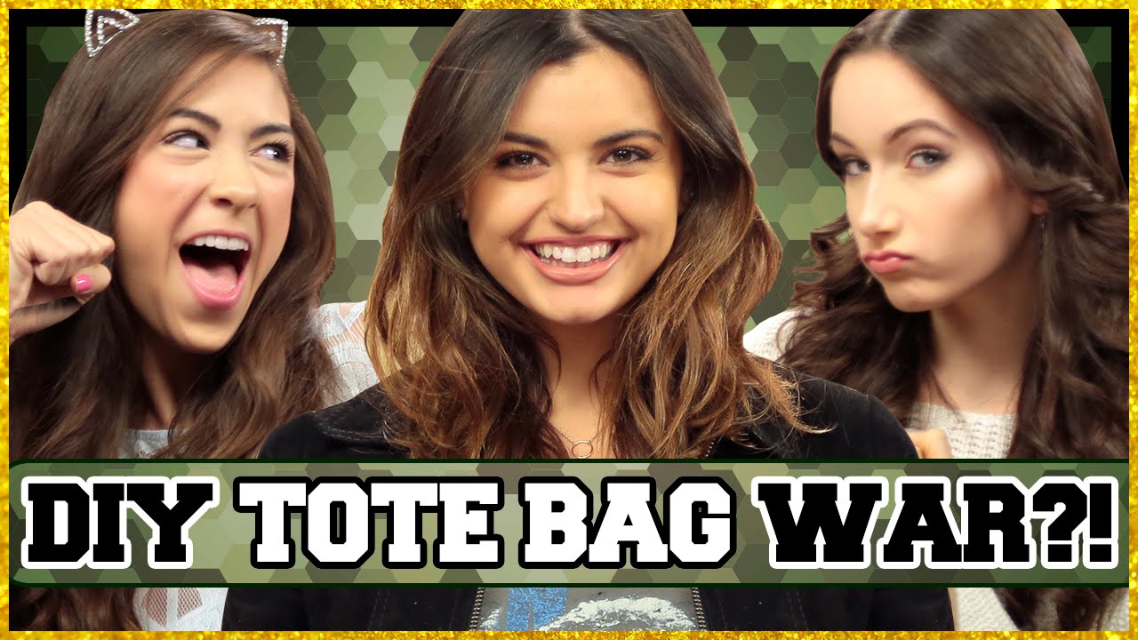 DIY Tote Bag Challenge! | DIY WARS w/  Rebecca Black, Cassie Diamond & Clarissa May
