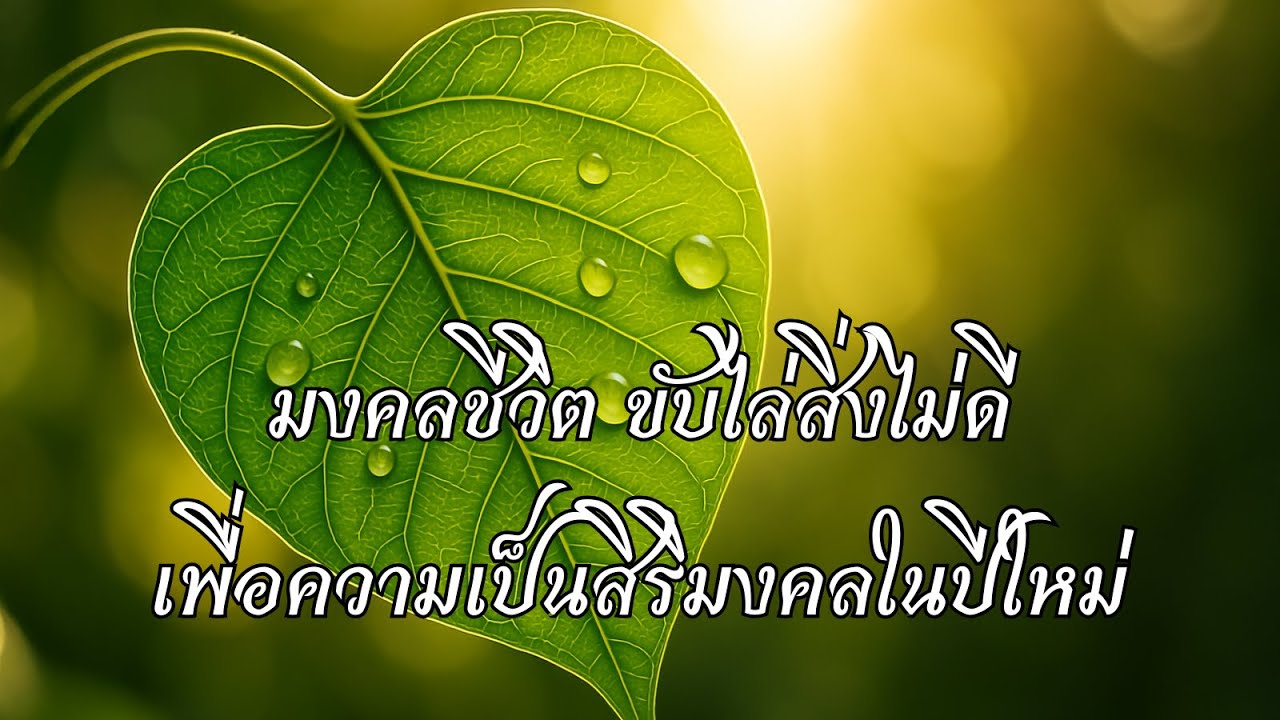 มงคลชีวิต ขับไล่สิ่งไม่ดี เพื่อความเป็นสิริมงคลในปีใหม่ โดยธรรมบำบัด