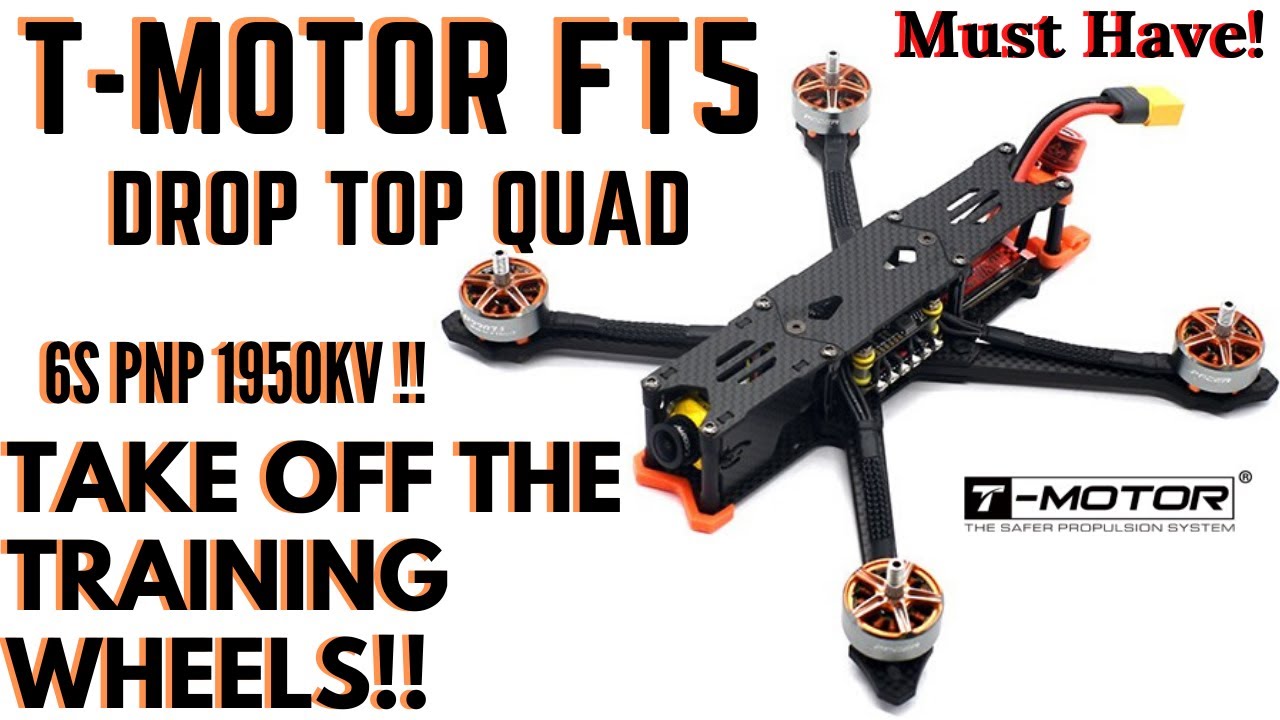 T-Motor FT5 Ready To Fly Drone - First Of It's Kind - Drop Top Quad