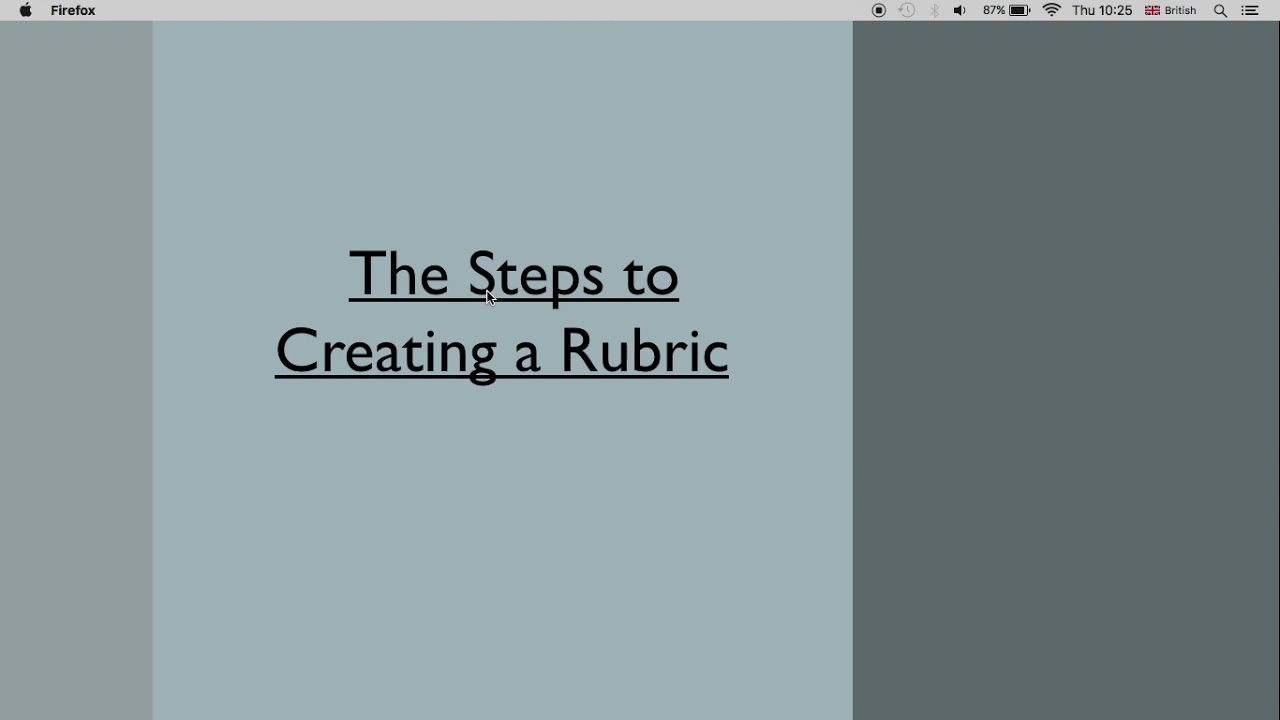 Designing an Effective Rubric: The Steps Involved